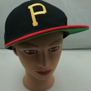 Pittsburgh Pirates Hat Black Stitched Snapback Bas